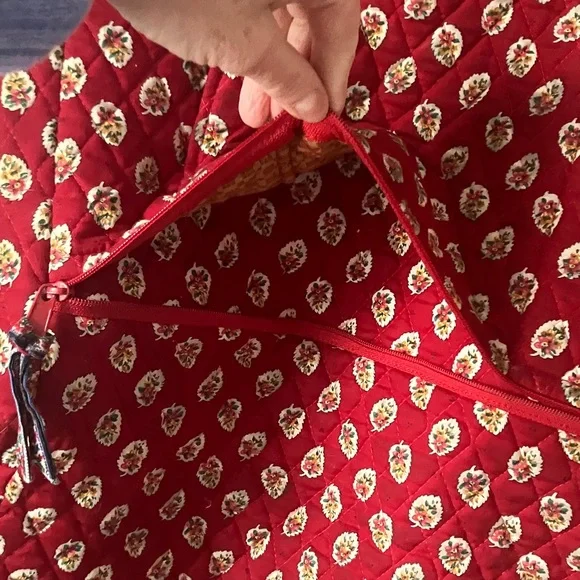 Vera Bradley garment bag EUC Red Leaf retired pattern 1997 - Picture 6 of 9